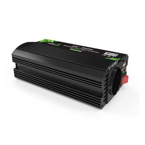 12V Omvormers EcoLine - Omvormer 12V Naar 220V / 230V sigarettenaansteker - 300w / 600w Vermogen - Gemodificeerde Sinus - Auto omvormer- stopcontact - autolader
