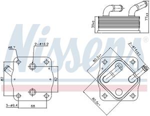Ölkühler, Motoröl Nissens 91378