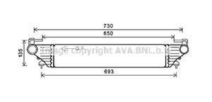 fiat Intercooler, inlaatluchtkoeler FT4415