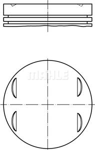 mahleoriginal Kolben Mahle Original 083 13 02