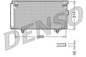 Denso Kondensator, Klimaanlage  DCN36001