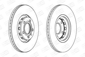 Champion Bremsscheibe Vorderachse  561548CH