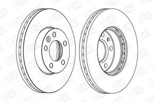 Champion Bremsscheibe Vorderachse  562234CH-1