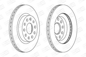 Champion Bremsscheibe Vorderachse  562237CH