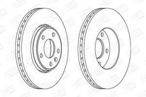 Champion Bremsscheibe Vorderachse  562241CH-1