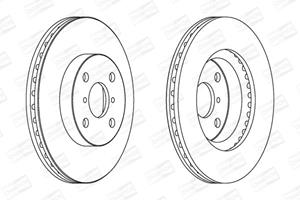 Champion Bremsscheibe Vorderachse  562421CH
