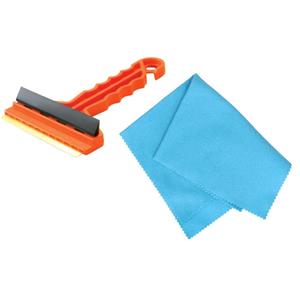 Prosperplast Autoramen IJskrabber met trekker rood 16 cm met anti-condens doek -