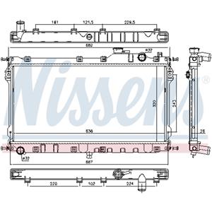 Radiator, motorkoeling NISSENS 68559