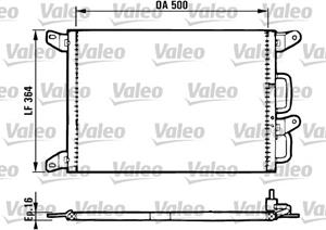 Valeo Kondensator, Klimaanlage  816985