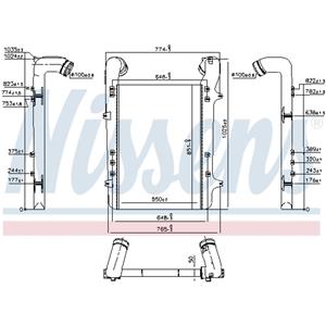 Intercooler NISSENS 96975
