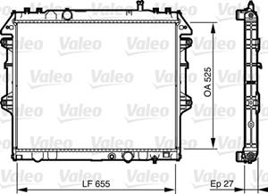 Radiateur Valeo, u.a. für Toyota