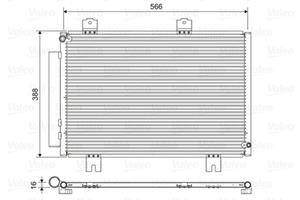 honda Condensor, airconditioning 822594