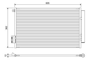 fiat Condensor, airconditioning 822641