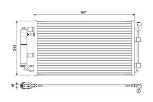 nissan Condensor, airconditioning 822646