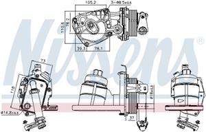 citroen Oliekoeler, motorolie 91325