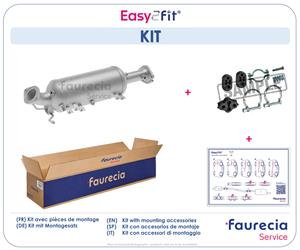 Partikelfilter, uitlaatinstallatie Faurecia, u.a. für Mazda