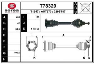 EAI Antriebswelle Vorderachse  T78329