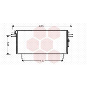 vanwezel Condensator, Airconditioner VAN WEZEL 13005268