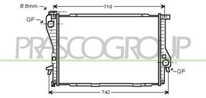 Prasco Kühler, Motorkühlung  BM044R006