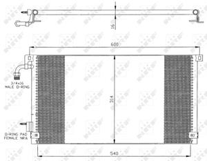 citroen Condensor, airconditioning 35328