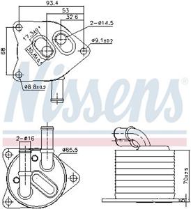 citroen Oliekoeler, automatische transmissie 91396