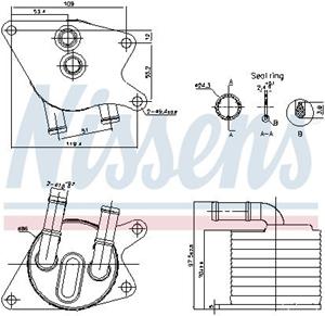 bmw Oliekoeler, automatische transmissie 91398