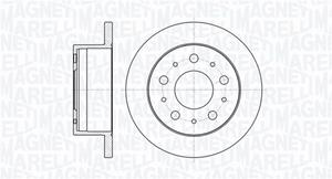 Magneti Marelli Bremsscheibe Hinterachse  361302040135