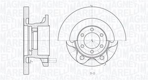 Magneti Marelli Bremsscheibe Vorderachse  361302040157