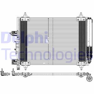 Delphi Kondensator, Klimaanlage  TSP0225537