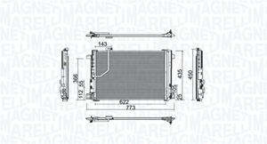 Magneti Marelli Kondensator, Klimaanlage  350203755000