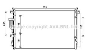 hyundai Condensor, airconditioning HY5345D