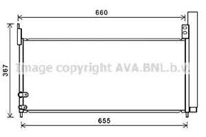 toyota Condensor, airconditioning TO5692D