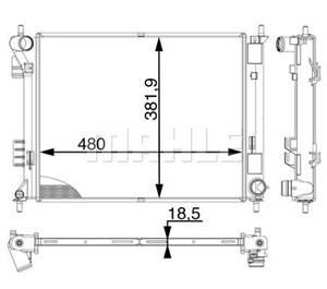hyundai Radiateur CR2018000P
