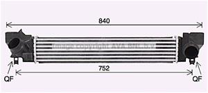 mini Intercooler, inlaatluchtkoeler BW4578