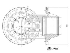 Febi Bilstein Radnabe Hinterachse  179839