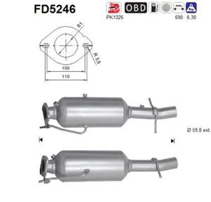 ford Roetfilter, uitlaatinstallatie