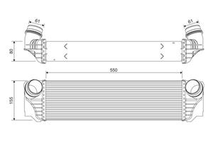 bmw Intercooler, inlaatluchtkoeler