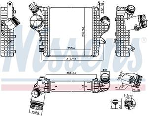 audi Intercooler, inlaatluchtkoeler 961304