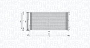 Magneti Marelli Kondensator, Klimaanlage  350203808000