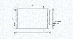 Magneti Marelli Kondensator, Klimaanlage  350203814000