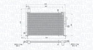 Magneti Marelli Kondensator, Klimaanlage  350203885000