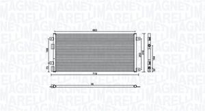 Magneti Marelli Kondensator, Klimaanlage  350203887000