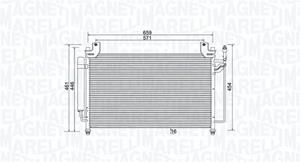 Magneti Marelli Kondensator, Klimaanlage  350203990000