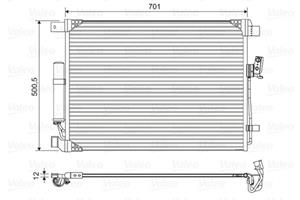 nissan Condensor, airconditioning 822605