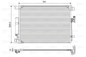 Valeo Kondensator, Klimaanlage  822605