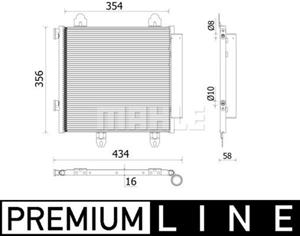 Mahle Original Kondensator, Klimaanlage  AC 897 000P