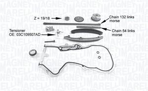 Magneti Marelli Steuerkettensatz  341500001220