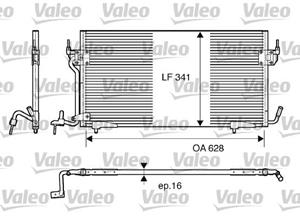 Valeo Kondensator, Klimaanlage  817229