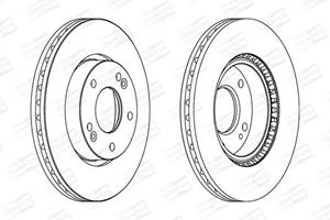 Champion Bremsscheibe Vorderachse  562625CH