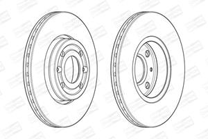 Champion Bremsscheibe Vorderachse  562636CH